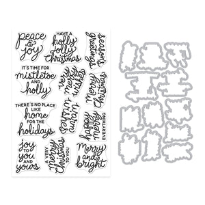 Hero Arts Very Merry Wishes Stamp & Cut