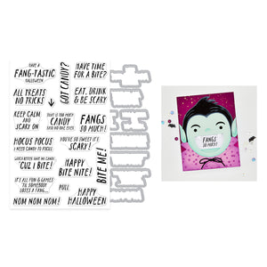 Hero Arts Bite Nite Stamp & Cut Set