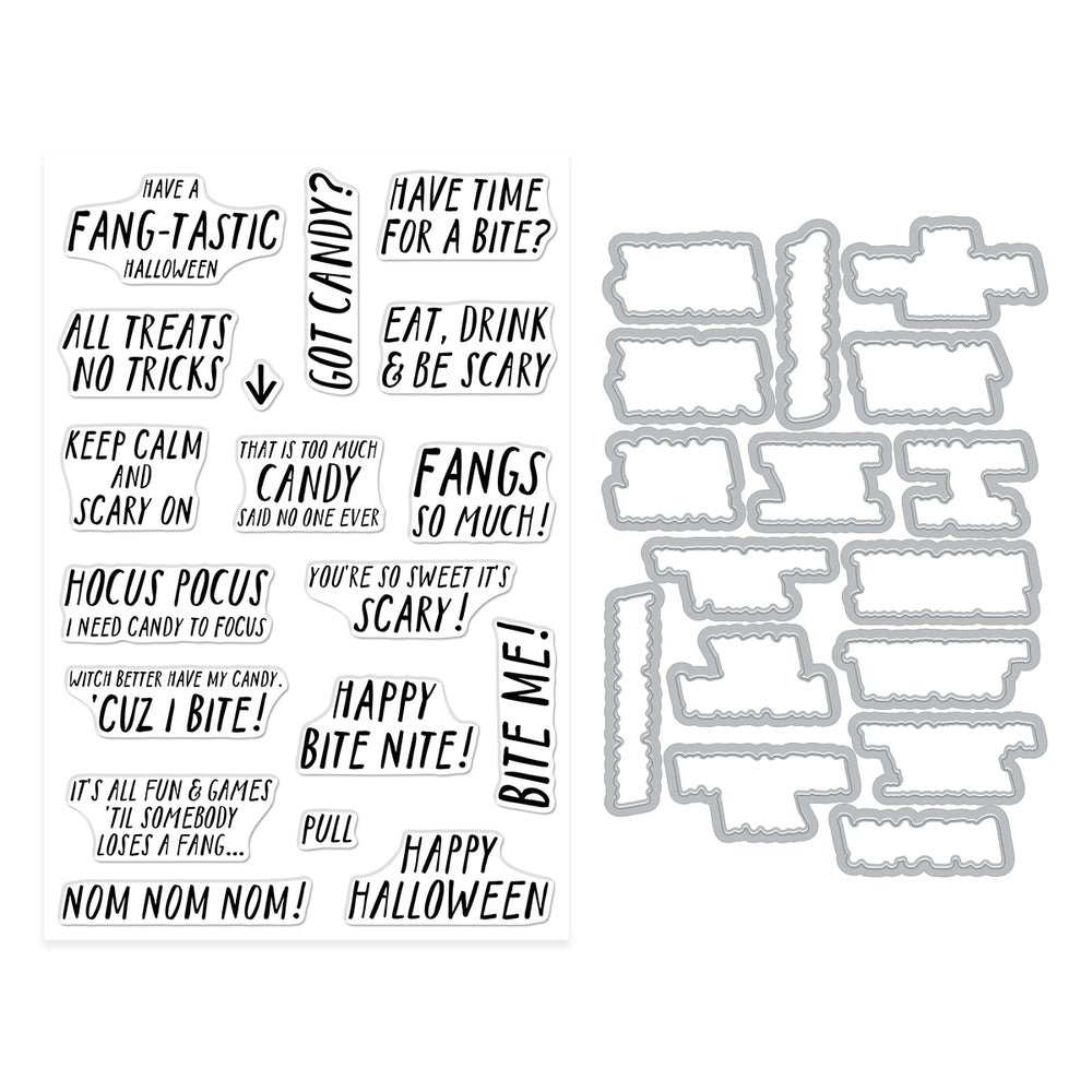 Hero Arts Bite Nite Stamp & Cut Set