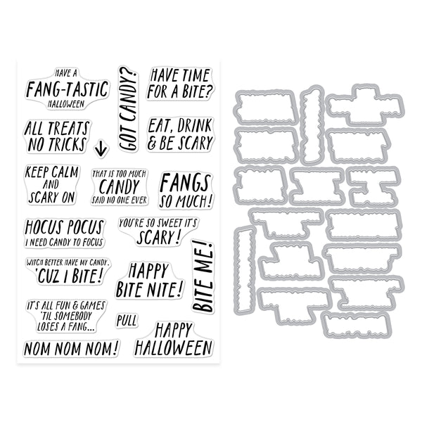 Hero Arts Bite Nite Stamp & Cut Set