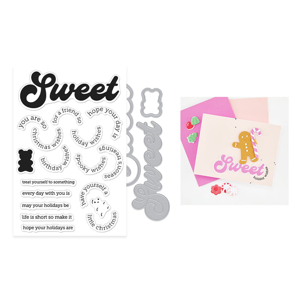 Sweet Wishes Stamp & Cut by Carly Tee