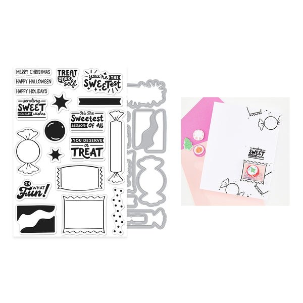 Candy Wrappers Stamp & Cut by Carly Tee