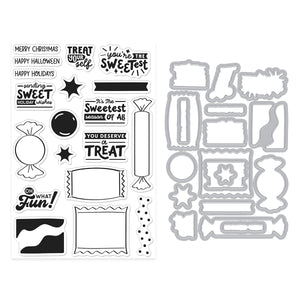 Candy Wrappers Stamp & Cut by Carly Tee