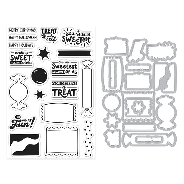 Candy Wrappers Stamp & Cut by Carly Tee