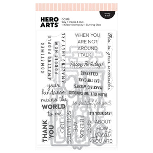 Hero Arts Say It With Style Stamp & Cut Bundle