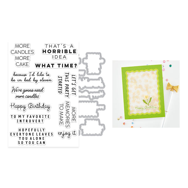 Hero Arts Birthdays Inside & Out Stamp & Cut