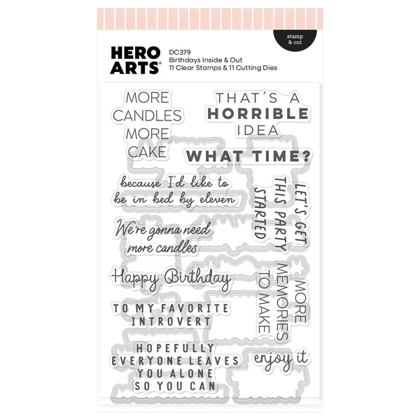 Hero Arts Say It With Style Stamp & Cut Bundle