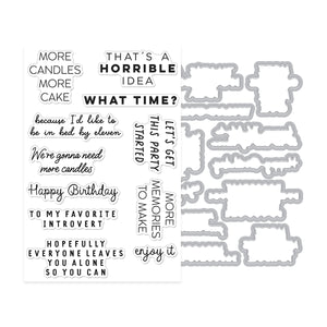 Hero Arts Birthdays Inside & Out Stamp & Cut