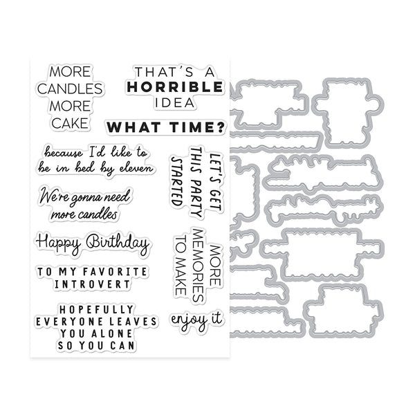 Hero Arts Birthdays Inside & Out Stamp & Cut