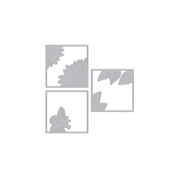 Hero Arts Looking Glass Bee and Flowers Dies