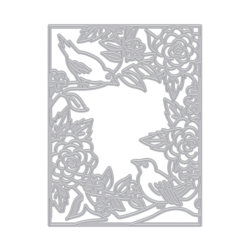 Hero Arts Birds and Flowers Cover Plate Dies