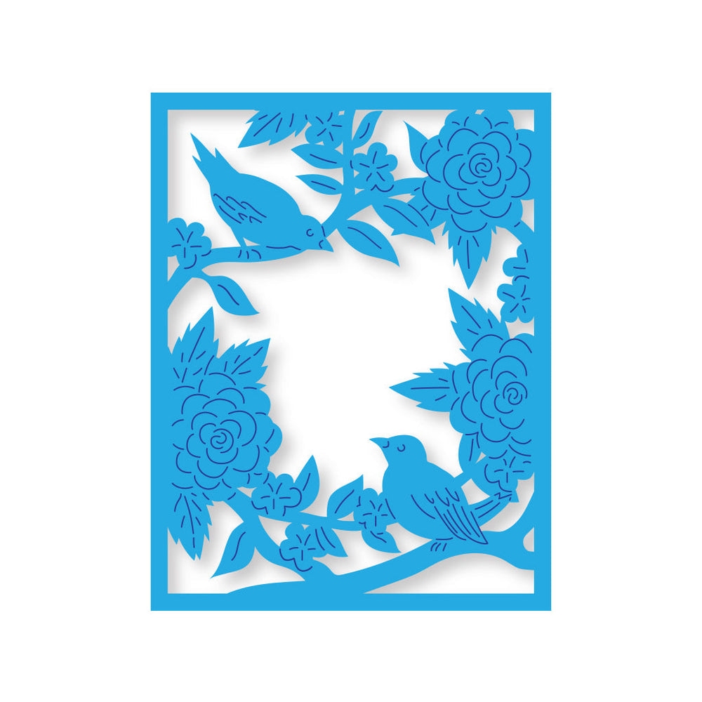 Hero Arts Birds and Flowers Cover Plate Dies