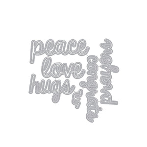Hero Arts Peace Words Fancy Dies