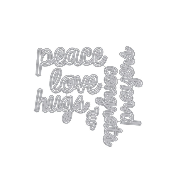 Hero Arts Peace Words Fancy Dies