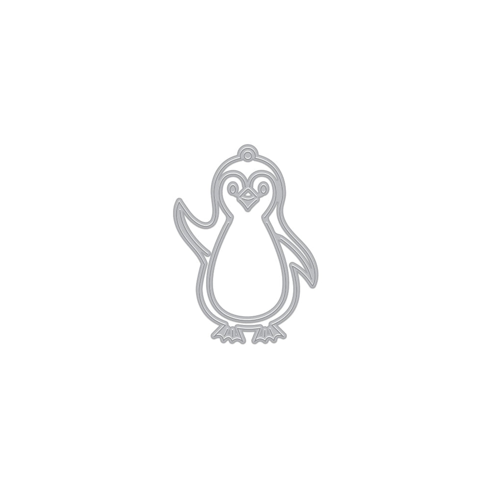 Hero Arts Small Penguin Tag Fancy Dies