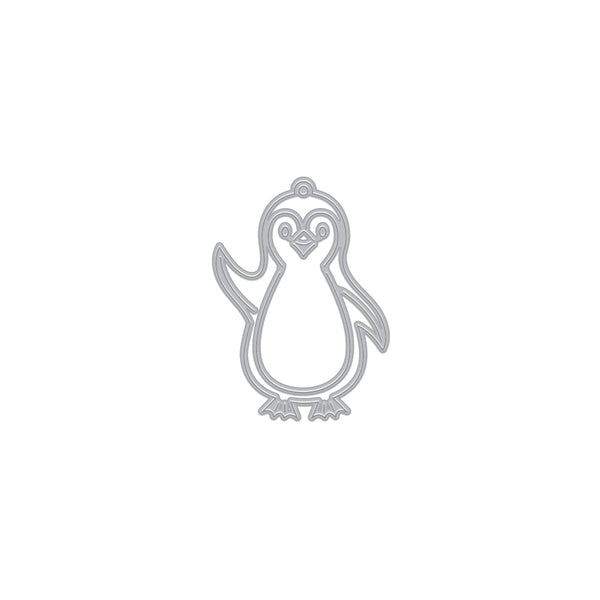 Hero Arts Small Penguin Tag Fancy Dies