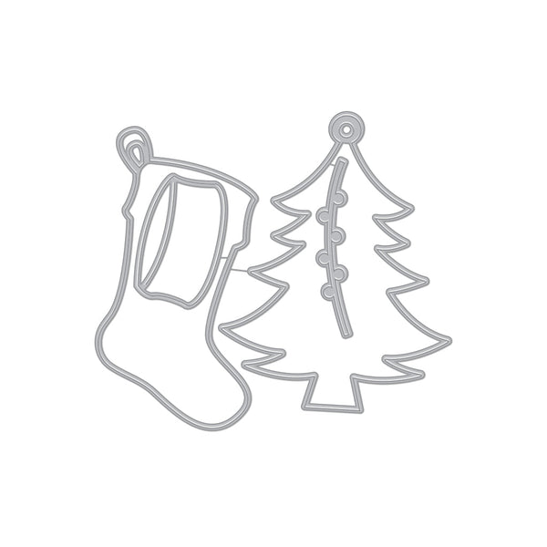 Hero Arts Tree & Stocking Tag Dies