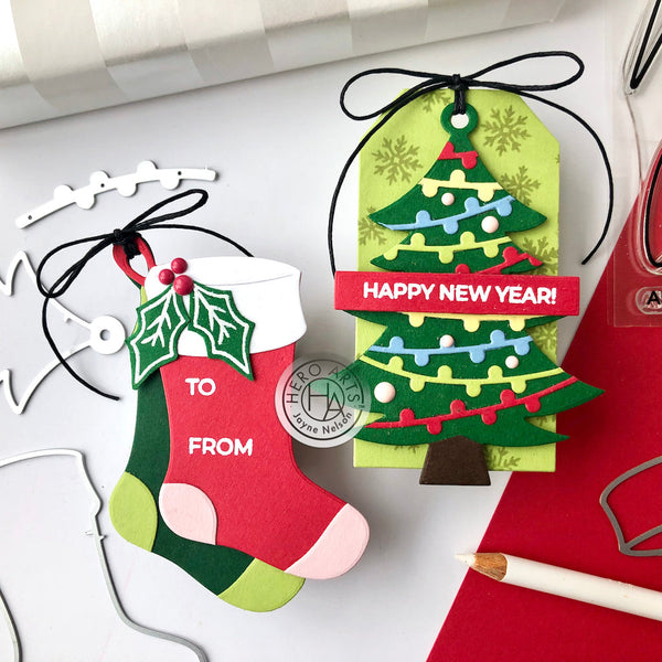 Hero Arts Tree & Stocking Tag Dies