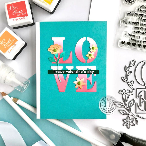 Hero Arts Loving Sentiment Strips Clear Stamps