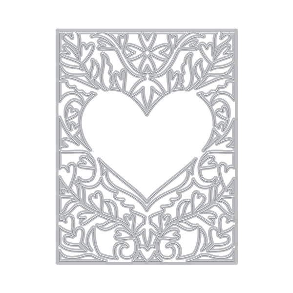 Hero Arts Heart Flourish Cover Plate Dies