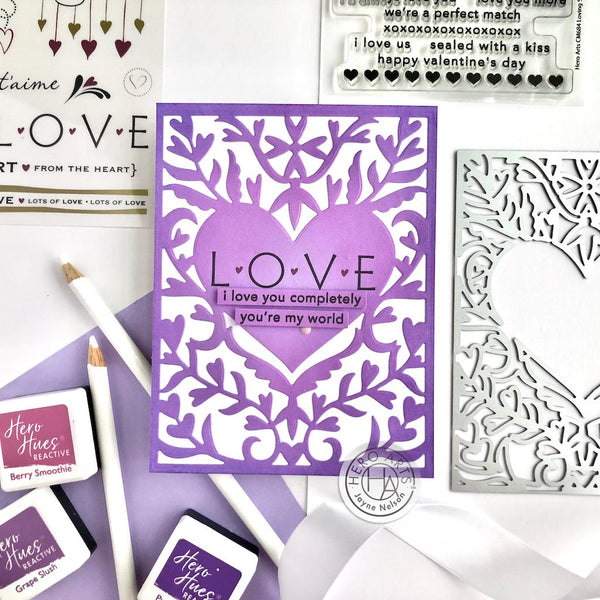 Hero Arts Heart Flourish Cover Plate Dies