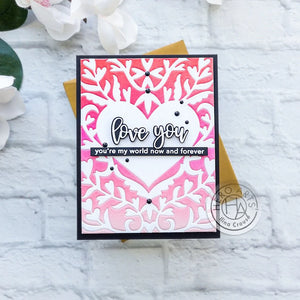 Hero Arts Heart Flourish Cover Plate Dies