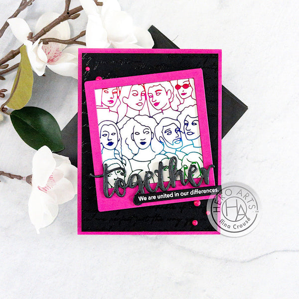 Hero Arts Journaling Photo Frame Infinity Nesting Dies