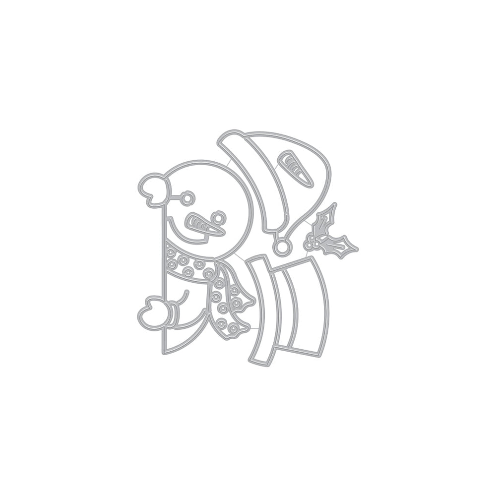 Hero Arts Peeking Snowman Dies