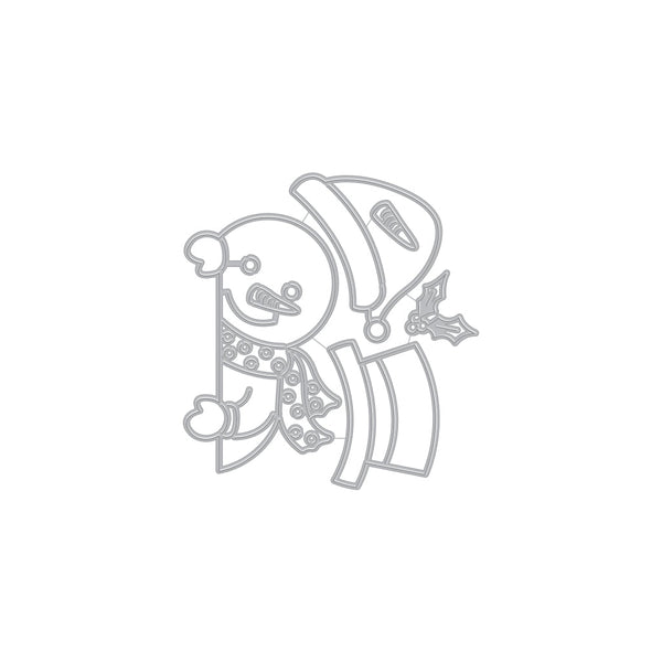 Hero Arts Peeking Snowman Dies