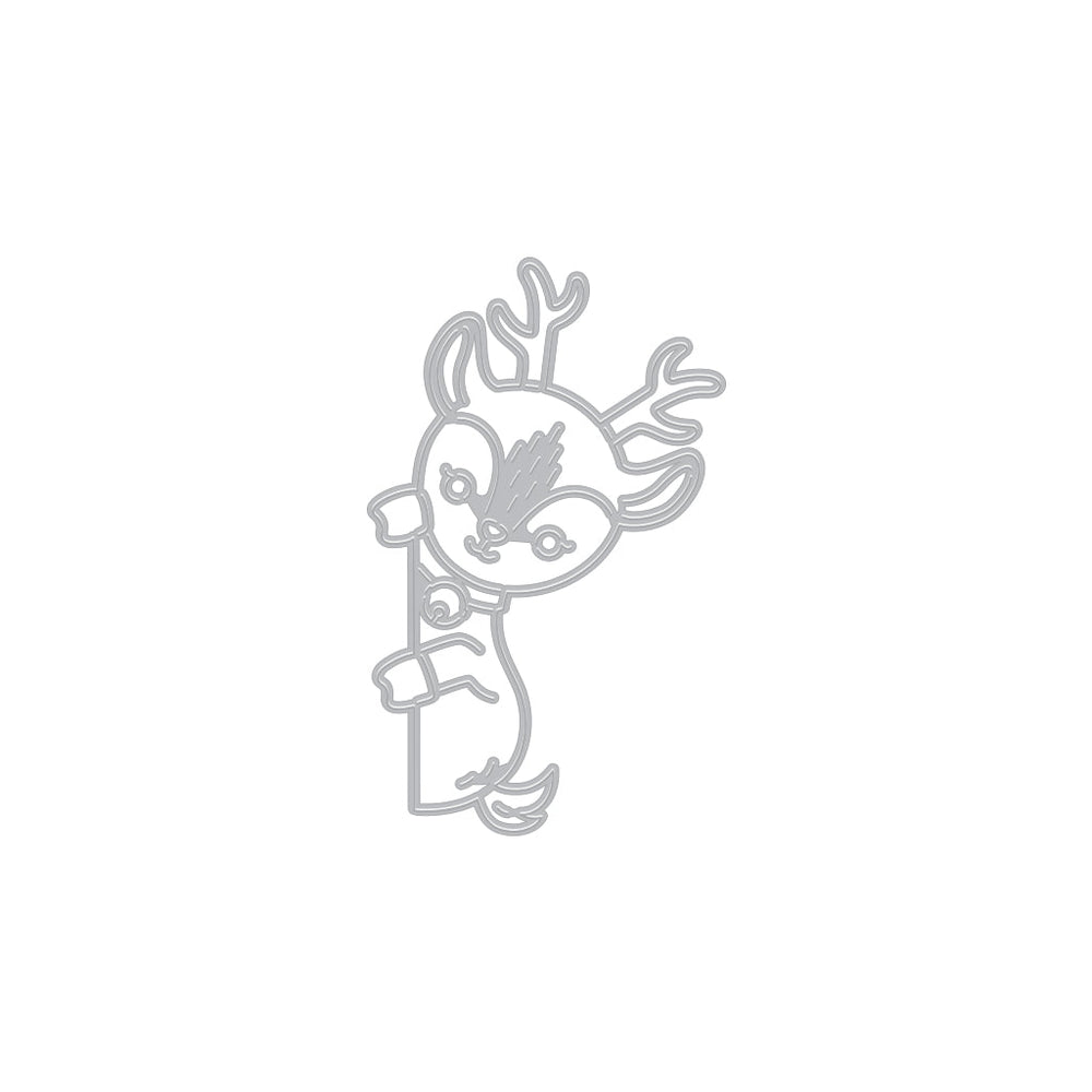 Hero Arts Peeking Reindeer Dies