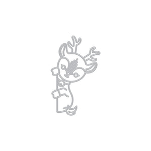 Hero Arts Peeking Reindeer Dies