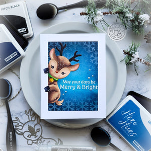 Hero Arts Peeking Reindeer Dies