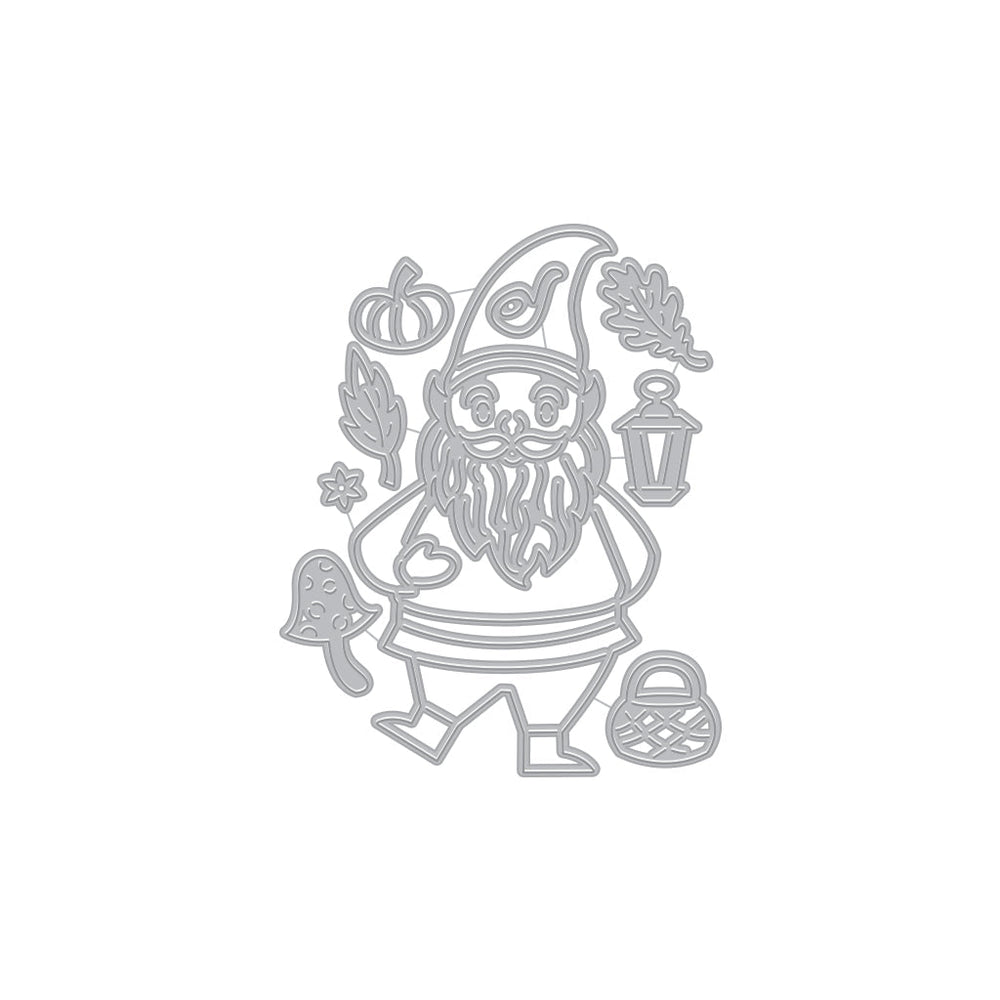 Hero Arts Fall Gnome Fancy Dies