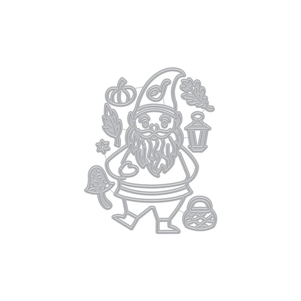 Hero Arts Fall Gnome Fancy Dies