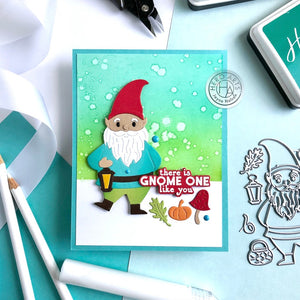 Hero Arts Fall Gnome Fancy Dies
