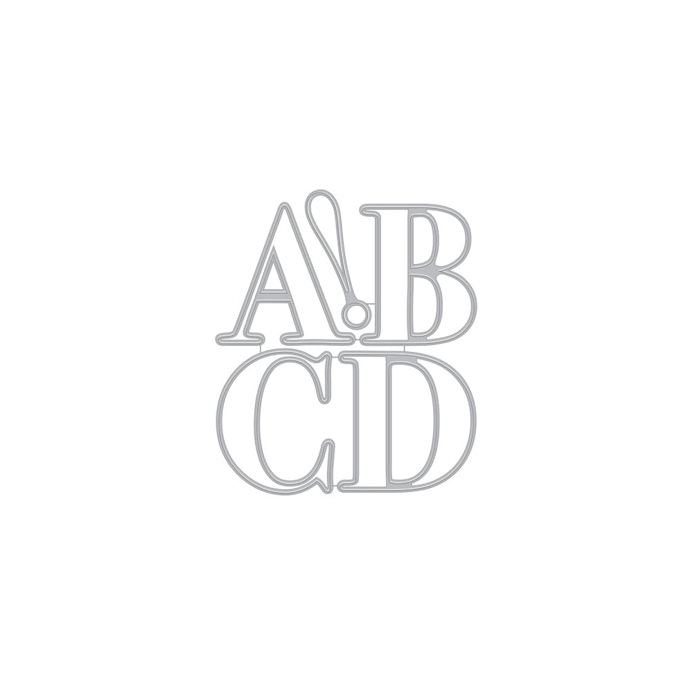 Hero Arts Letter A-D Fancy Dies