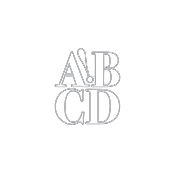 Hero Arts Letter A-D Fancy Dies