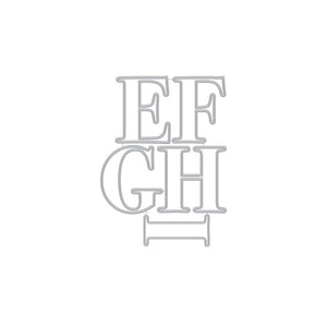 Hero Arts Letter E-I Fancy Dies