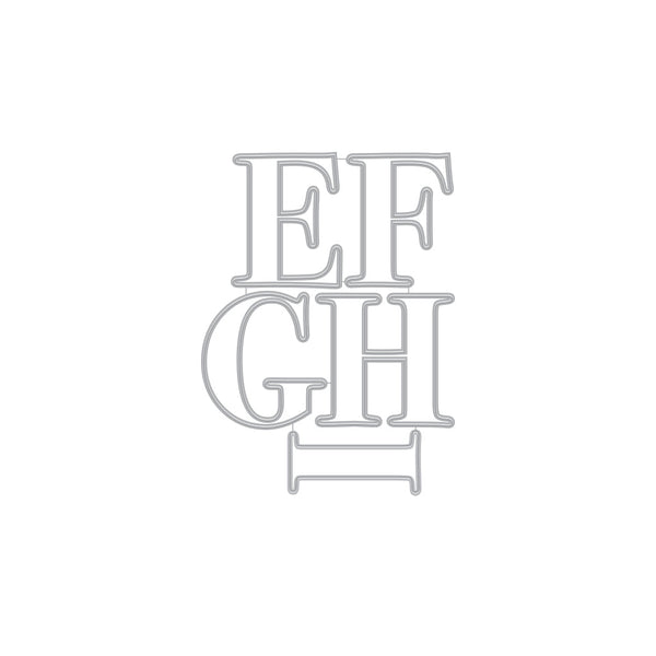 Hero Arts Letter E-I Fancy Dies