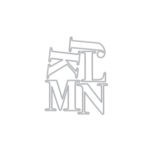 Hero Arts Letter J-N Fancy Dies