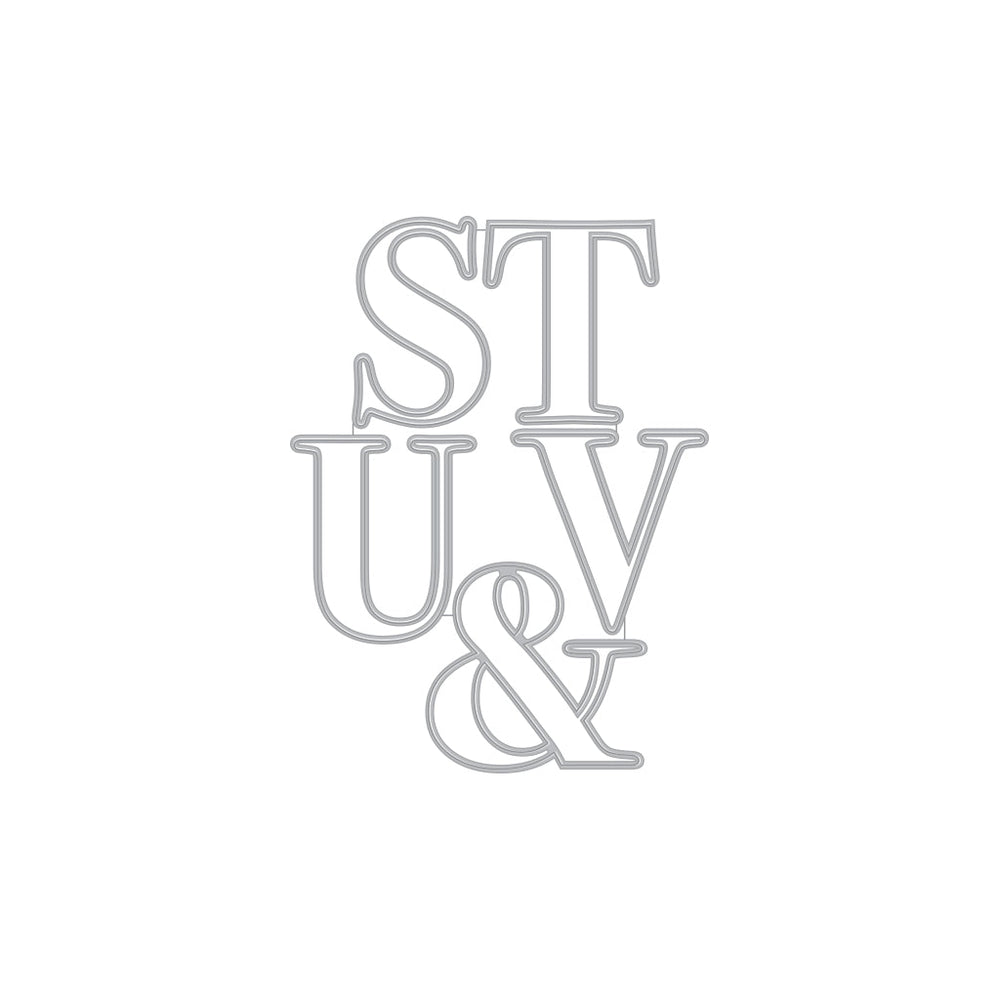 Hero Arts Letter S-V Fancy Dies