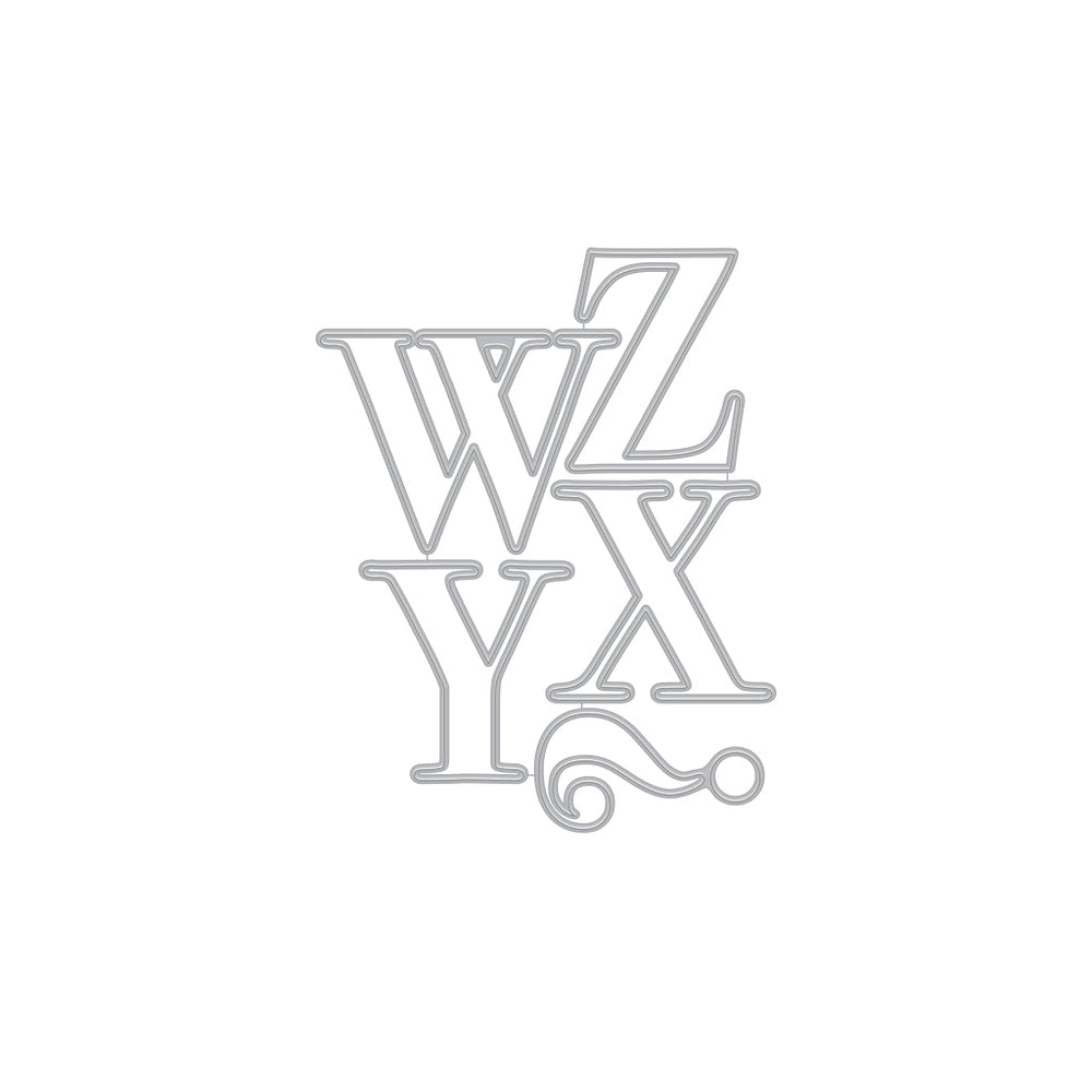 Hero Arts Letter W-Z Fancy Dies
