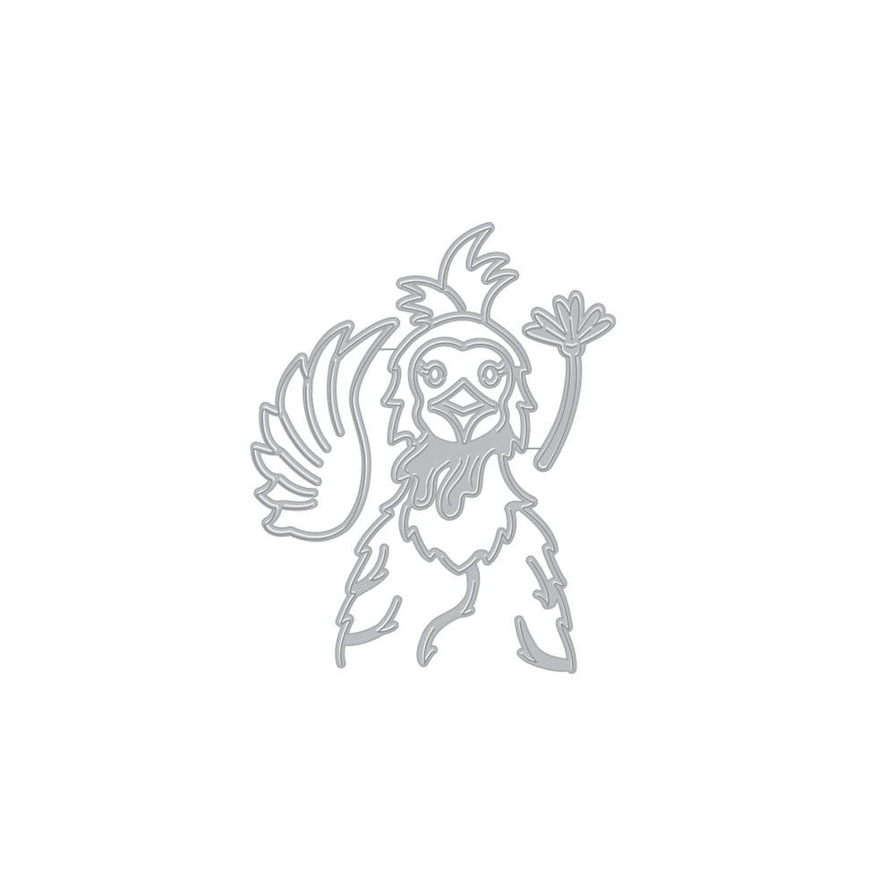Hero Arts Peeking Chicken Fancy Dies