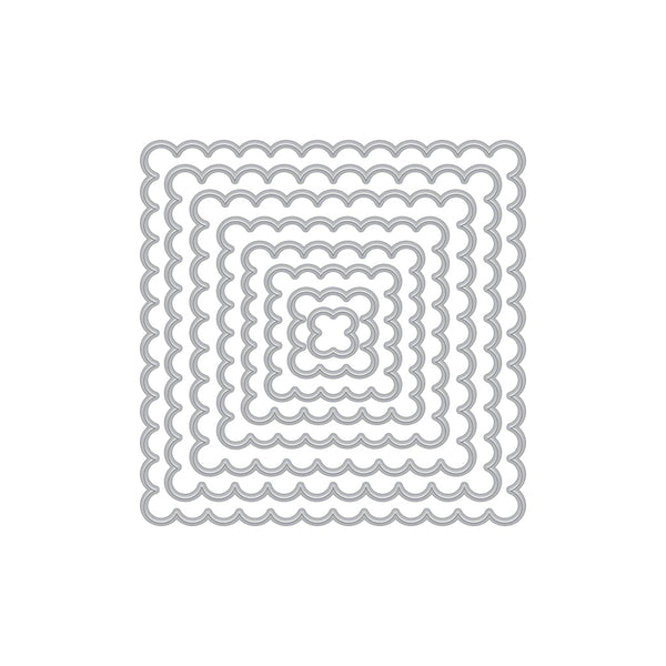 Hero Arts Square Scallop Infinity Nesting Dies