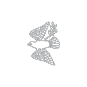 Hero Arts Dove and Olive Branch Fancy Dies