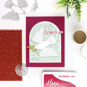 Hero Arts Dove and Olive Branch Fancy Dies