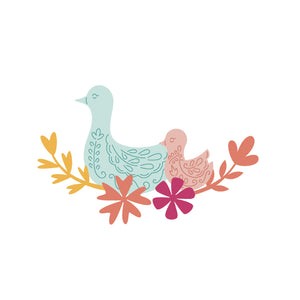 Hero Arts Bird Family Fancy Dies