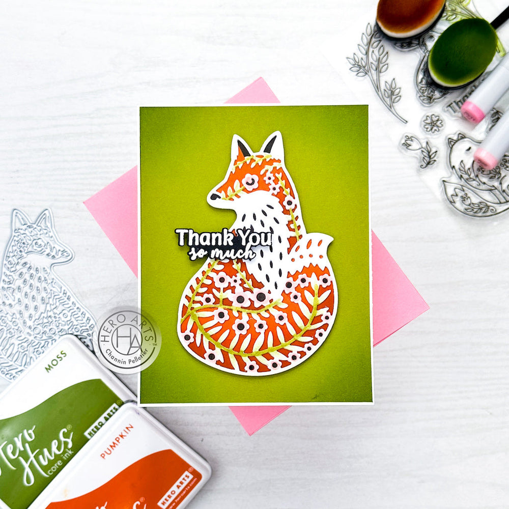 Hero Arts Folk Fox Fancy Dies