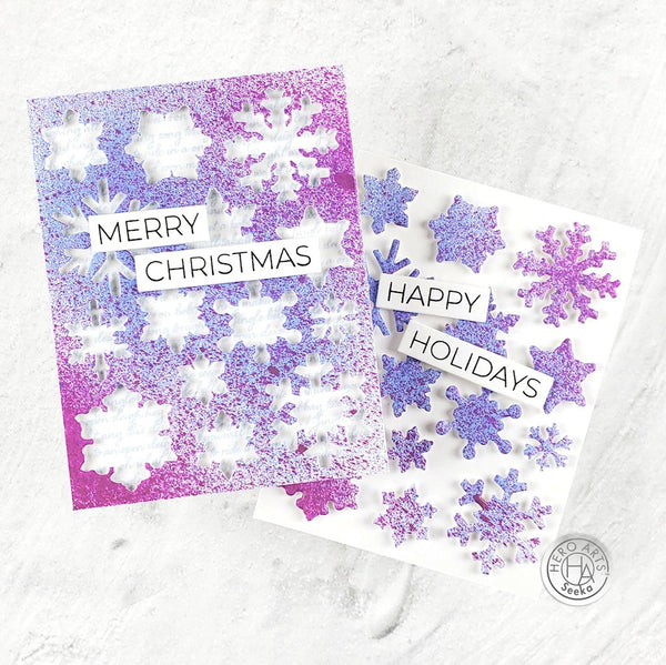 Hero Arts Snowflake Patterned Cover Plate Dies