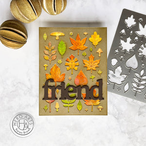 Hero Arts Fall Pattern Cover Plate Dies